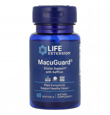 Вітаміни для очей, Ocular Support with Saffron, Life Extension, 60 гелевих капсул