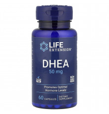 ДГЕА (дегідроепіандростерон), DHEA, Life Extension, 50 мг, 60 капсул