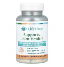 Глюкозамін хондроїтин, Glucosamine & Chondroitin, LifeTime Vitamins, 60 кап.