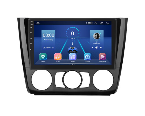 Штатная магнитола Lesko для BMW 1 серии I (E81/E82/E87/E88) 2004-2007 экран 9" 2/32Gb 4G Wi-Fi GPS Top