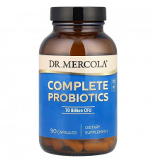 Пробіотики, комплекс, Complete Probiotics, Dr. Mercola, 70 млрд КОЕ, 90 капсул