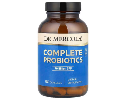 Пробіотики, комплекс, Complete Probiotics, Dr. Mercola, 70 млрд КОЕ, 90 капсул
