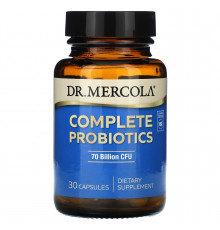 Пробіотики, Complete Probiotics, Dr. Mercola, 70 млрд КУО, комплекс для травної системи, 30 капсул