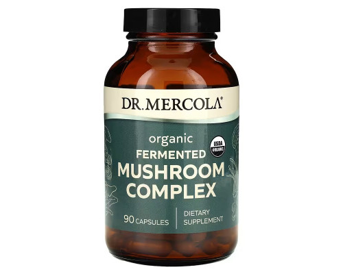 Гриби, комплекс, Mushroom Complex, Dr. Mercola, ферментований, 90 капсул