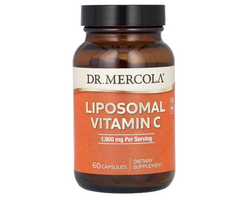 Ліпосомальний вітамін С, Liposomal Vitamin C, Dr. Mercola, 60 капсул (500 мг у капсулі)