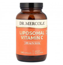 Ліпосомальний вітамін С, Liposomal Vitamin C, Dr. Mercola, 180 капсул (500 мг у капсулі)
