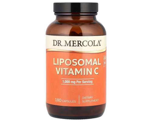 Ліпосомальний вітамін С, Liposomal Vitamin C, Dr. Mercola, 180 капсул (500 мг у капсулі)