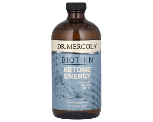 Кокосова олія MCT, Ketone Energy, Dr. Mercola, 473 мл