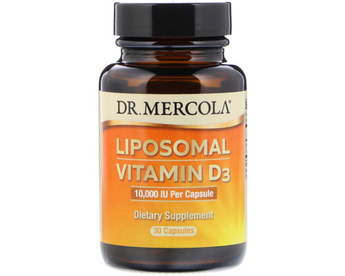 Вітамін D3 ліпосомальний, Liposomal Vitamin D3, Dr. Mercola, 10 000 МО, 30 капсул