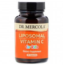 Вітамін С ліпосомальний для дітей, Liposomal Vitamin C, Dr. Mercola, 30 капсул
