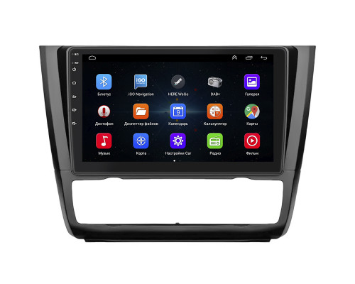 Штатная магнитола Lesko для BMW 1 серии I (E81/E82/E87/E88) Рестайлинг 2007-2011 экран 9" 1/16Gb Wi-Fi GPS Base