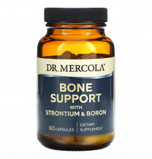 Підтримка кісток, стронцій та бор, Bone Support with Strontium and Boron, Dr. Mercola, 60 капсул