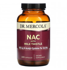 NAC з розторопшою, Pterostilbene, Dr. Mercola, 250 мг, 180 капсул