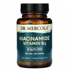 Ніацинамід (вітамін B3), Niacinamide Vitamin B3, Dr. Mercola, 50 мг, 270 таблеток
