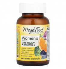 Мультивітаміни та мінерали для жінок, Women's One Daily, Mega Food, по 1 на день, 30 таблеток