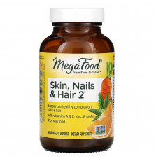 Вітаміни для волосся, шкіри і нігтів, Skin, Nails & Hair 2, MegaFoods, 90 таблеток