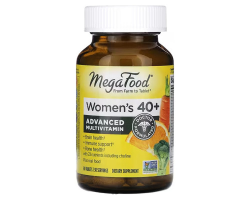 Вітаміни для жінок 40+, Multi for Women, Mega Food, 60 таблеток