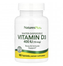 Вітамін D, Vitamin D, Nature's Plus, 400 МО, 90 таблеток