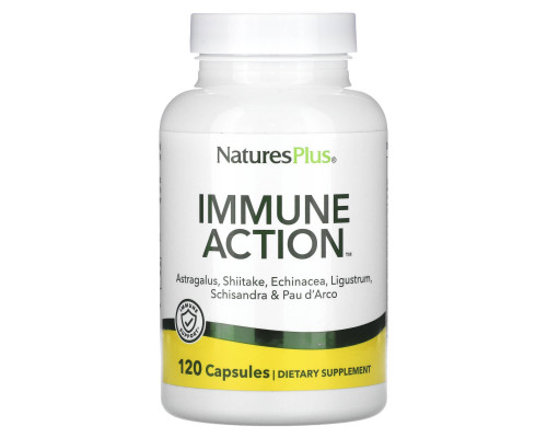 Імуностимулятор (Immune Action), Nature's Plus, 120 капсул