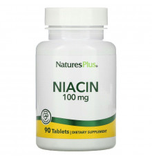 Ніацин, Niacin, Nature's Plus, 100 мг, 90 таблеток