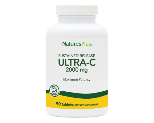 Вітамін С, Ultra-C, Nature's Plus, 2000мг, 90 таблеток