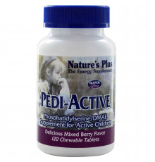 Фосфатидилсерин для активних дітей, Рedi-Active, Nature's Plus, смак ягід, 120 таблеток