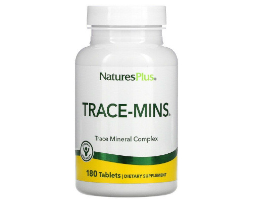 Мультимінерали, Trace-Mins, Nature's Plus, 180 таблеток