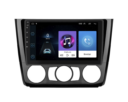 Штатная магнитола Lesko для BMW 1 серии I (E81/E82/E87/E88) Рестайлинг Manual AC 2007-2011 экран 9" 1/16Gb Wi-Fi GPS Base