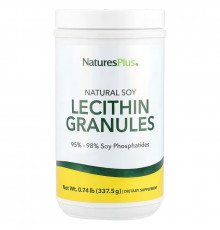 Лецитин із сої, Lecithin Granules, Nature's Plus, натуральні гранули, 337,5 г