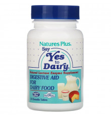 Фермент лактази, Lactase enzymes, Nature's Plus, 50 жувальних таблеток