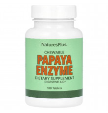 Фермент папайї, Papaya Enzyme, Nature's Plus, 180 жувальних таблеток