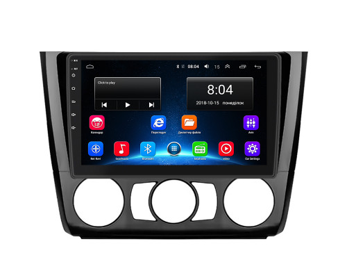 Штатная магнитола Lesko для BMW 1 серии I (E81/E82/E87/E88) Рестайлинг Manual AC 2007-2011 экран 9" 2/32Gb Wi-Fi GPS Base