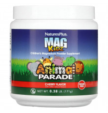 Магній для дітей, смак вишень, Children's Magnesium, Nature's Plus, Animal Parade, 171 г
