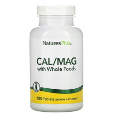 Кальцій Магній, Cal / Mag, Nature's Plus, Source of Life, 180 таблеток