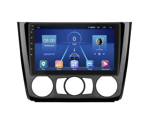 Штатная магнитола Lesko для BMW 1 серии I (E81/E82/E87/E88) Рестайлинг Manual AC 2007-2011 экран 9" 4/64Gb 4G Wi-Fi GPS Top