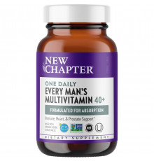 Мультивітамінний комплекс для чоловіків 40 +, One Daily Multi, New Chapter, 1 в день, 24 таблетки