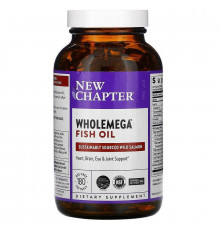 Жир аляскинского лосося, Alaskan Salmon Oil, New Chapter, 1000 мг, 180 капсул