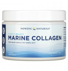 Морський колаген, з полуничним ароматом, Marine Collagen, Nordic Naturals, 150 г