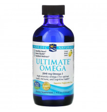Концентрат риб'ячого жиру (лимон), Ultimate Omega, Nordic Naturals, 119 мл.