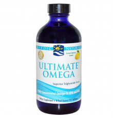 Концентрат риб'ячого жиру (лимон), Ultimate Omega, Nordic Naturals, 237 мл.