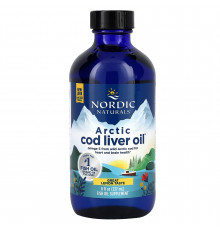 Риб'ячий жир з печінки тріски, Cod Liver Oil, Nordic Naturals, лимон, арктичний, 237 мл
