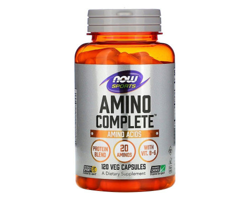 Аміно комплекс, Amino Complete, Amino Acids, Now Foods, Sports, 120 вегетаріанських капсул