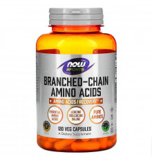 BCAA амінокислоти з розгалуженим ланцюгом, Amino Acids, Now Foods, Sports, 120 капсул