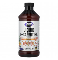 L-карнітин, L-Carnitine, Now Foods, Sports, рідкий, тропічний пунш, 473 мл