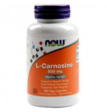 Карнозин, L-Carnosine, Now Foods, 500 мг, 100 вегетаріанських капсул