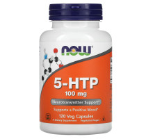 5-HTP, 5-гідрокситриптофан, 5-HTP, Now Foods, 100 мг, 120 вегетаріанських капсул