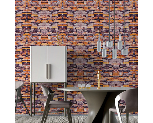 Декоративная 3D панель самоклейка 700x770x3мм Песчаник Екатеринославский кирпич (045-3) SW-00000692