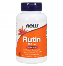 Рутин, Rutin, Now Foods, 450 мг, 100 вегетаріанських капсул