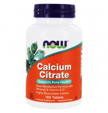 Кальцій цитрат з мінералами, Calcium Citrate, Now Foods, 100 таблеток