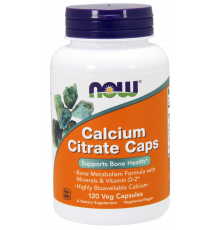 Цитрат кальцію з мінералами, Calcium Citrate, Now Foods, 120 вегетаріанських капсул